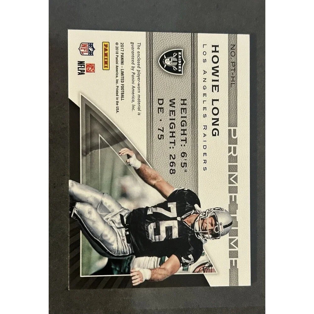 2017 Panini Limited - Howie Long Patch /25 Raiders